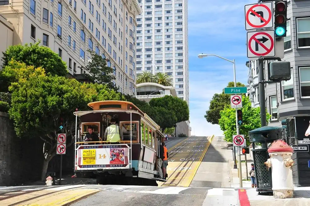 舊金山-叮叮車-復古電車